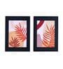 Foliage 3D Set of 2 Brown Engineered Wood Paintings