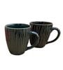 Foliage Green Ceramic  Tea Cups