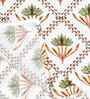 Foliage Madhuban Floral Waffle Cotton 250 GSM Bath & Hand Towel Set