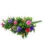 Multicolor Artificial Mix Color Rose Bunches Set Of 2