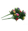 2 Bunches of Artificial Mix Color Round Flowers