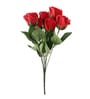 Foliyaj 2 Artificial Red Rose Bunches Without Pot