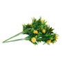 Yellow Artificial Yellow Rose Bunches Set Of 2