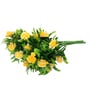 Yellow Artificial Yellow Rose Bunches Set Of 2