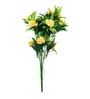 Yellow Artificial Yellow Rose Bunches Set Of 2