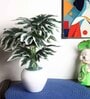 White Artificial Plant With Pot