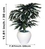 White Artificial Plant With Pot