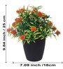 Orange Artificial Plant With Pot