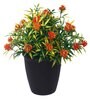 Orange Artificial Plant With Pot