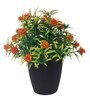 Orange Artificial Plant With Pot