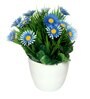 Blue Artificial Plants With Pot Set Of 2