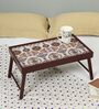 Folk Ornament  Brown MDF Bed Tray