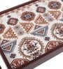 Folk Ornament  Brown MDF Bed Tray