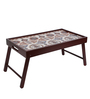 Folk Ornament  Brown MDF Bed Tray