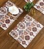Folk Ornament Brown ( 16 X 12) MDF Placemat (Set of 6)