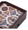 Folk Ornament Brown MDF Wood Cutlery Holder