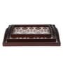 Folk Ornament Brown Teak Wood & MDF Serving Tray (Set of 3) Reinvention factory