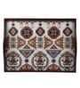 Folk Ornament Brown Teak Wood & MDF Serving Tray Reinvention factory