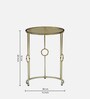 Fomin Metal Nest of Tables In Gold Finish (Set of 3)