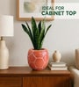 Orange Football Design Ceramic Pot for Indoor & Outdoor Plants