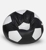 FootBall XXXL Bean Bag with Beans in Black & White Colour