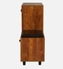 FootFit 16-Pairs Shoe Cabinet In Tan Finish With Seating