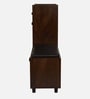 FootFit 20-Pairs Shoe Cabinet In Walnut Finish With Seating