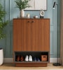 Footra Shoe Rack In Walnut Finish