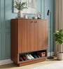 Footra Shoe Rack In Walnut Finish