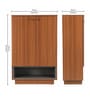 Footra Shoe Rack In Walnut Finish