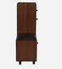 Footsie 12-Pairs Shoe Cabinet In Walnut Finish With Seating