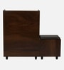 Footsie 16-Pairs Shoe Cabinet In Classic Walnut Finish With Seating