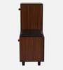 Footsie 16-Pairs Shoe Cabinet In Classic Walnut Finish With Seating
