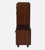 Footsie 16-Pairs Shoe Cabinet In Walnut Finish With Seating