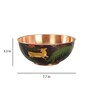 Forest Fetish 1.2 Ltrs Multicolour Copper Serving Bowl