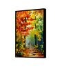 Forest Multicolour Synthetic Wood Framed Canvas Wall Painting