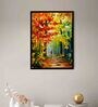 Forest Multicolour Synthetic Wood Framed Canvas Wall Painting