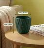 Green Ceramic 4-Inch Flower Pot
