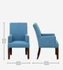 Lipetsk Fabric Arm Chair In Light Blue Colour