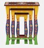 Chandara Solid Wood Nest Of Tables In Multicolour