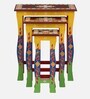 Chandara Solid Wood Nest Of Tables In Multicolour