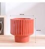 Forms of love Coral Pink Ceramic Planter
