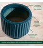Forms of love Teal Ceramic Planter