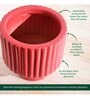 Forms of love Red Ceramic Planter