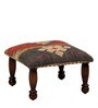 Forster Solid Wood Foot Stool In Walnut Finish