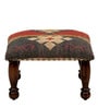 Forster Solid Wood Foot Stool In Walnut Finish