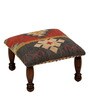 Forster Solid Wood Foot Stool In Walnut Finish