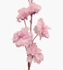 Set Of 2 Pink Plastic 2 Stems Forsythia Artificial Flowers