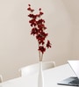 Set Of 2 Red Plastic 2 Stems Forsythia Artificial Flowers