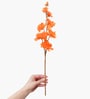 Set Of 2 Orange Plastic 2 Stems Forsythia Artificial Flowers